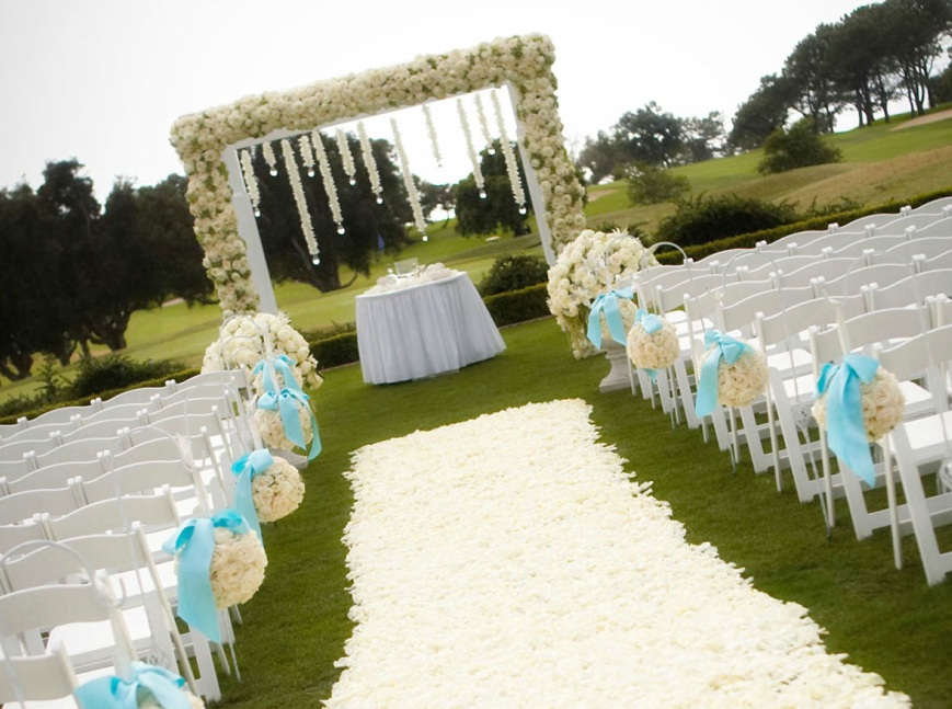 White Wedding Canopy Karen Tran Floral Design 