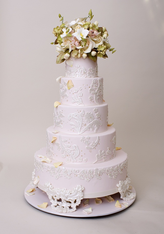 ValentineInspired Wedding Cakes by Ron BenIsrael The